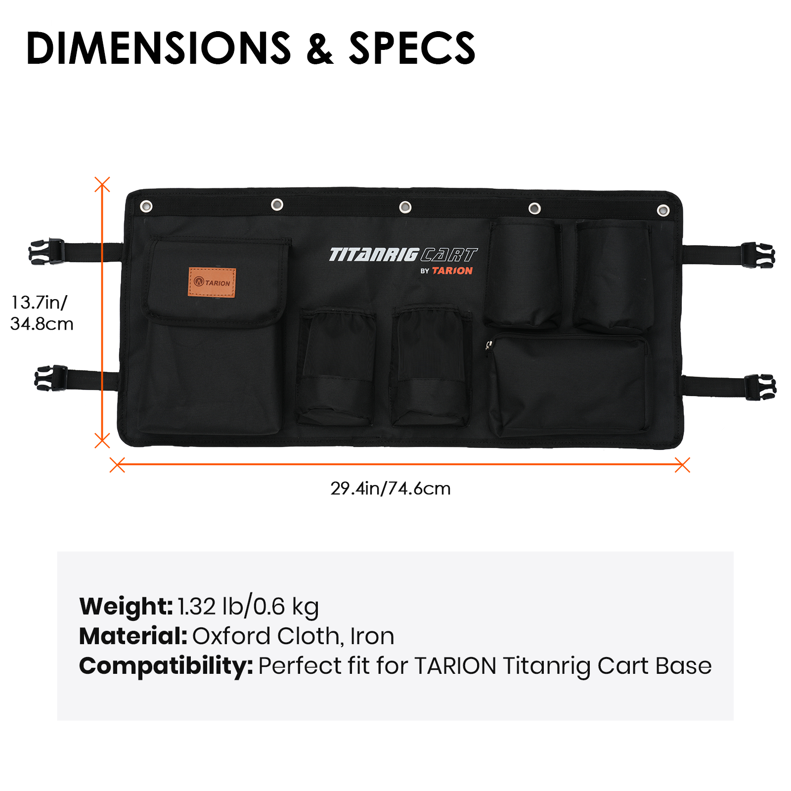 Saddle Bag for Titanrig Cart Base