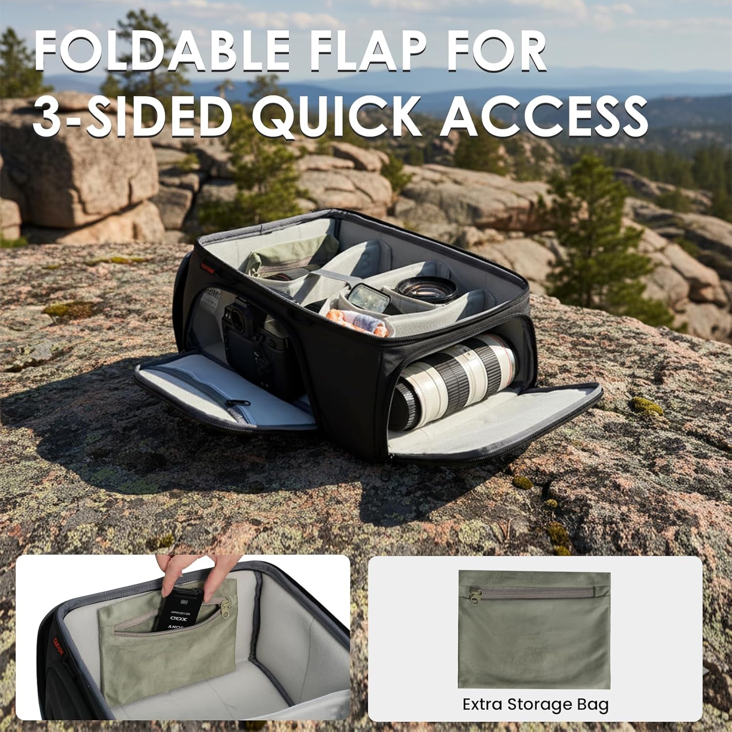 TARION Padded Camera Insert Bag - ShellCore Series