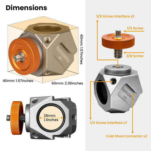 Adaptateur pour trépied Infinity Cube MC-H01 