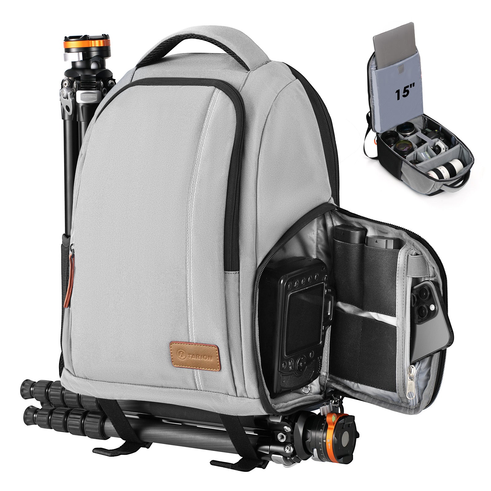TB-04 Lightweight Camera Backpack Grey