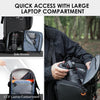 camera backpack with 17.3 inches laptop compartment, side access