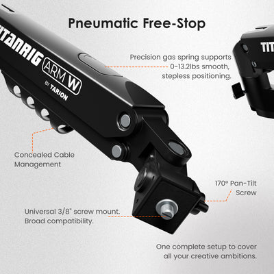 Titanrig Arm W Modular Overhead Camera Mount(Pre-order)