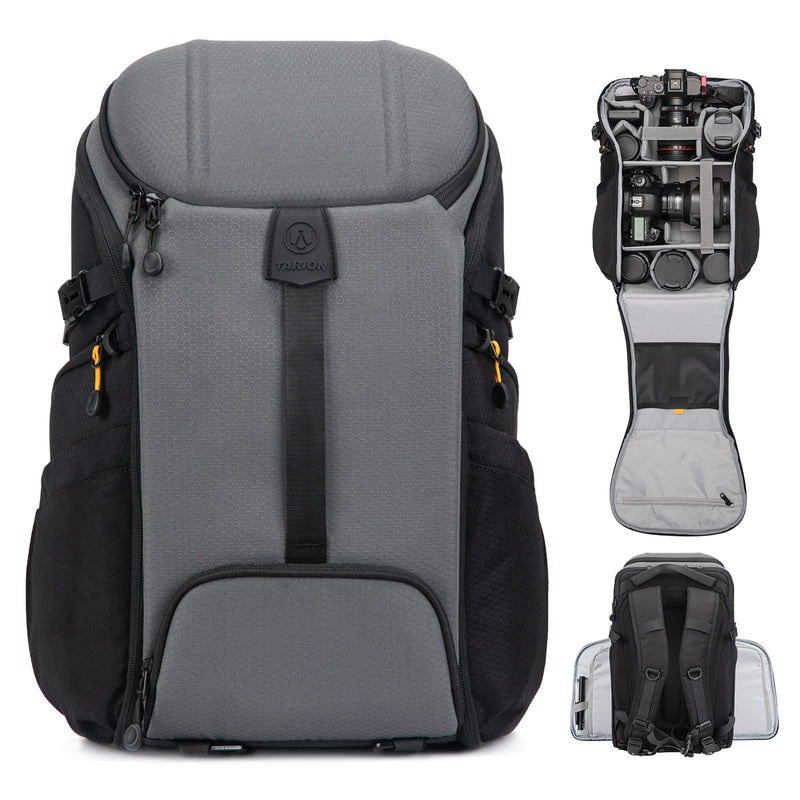 TARION Mochila para cámara profesional, bolsa grande para cámara con  compartimento para laptop, soporte para trípode, impermeable, cubierta de  lluvia