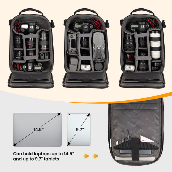 Mochila para cámara TARION TR-H Serie Hard Shell 