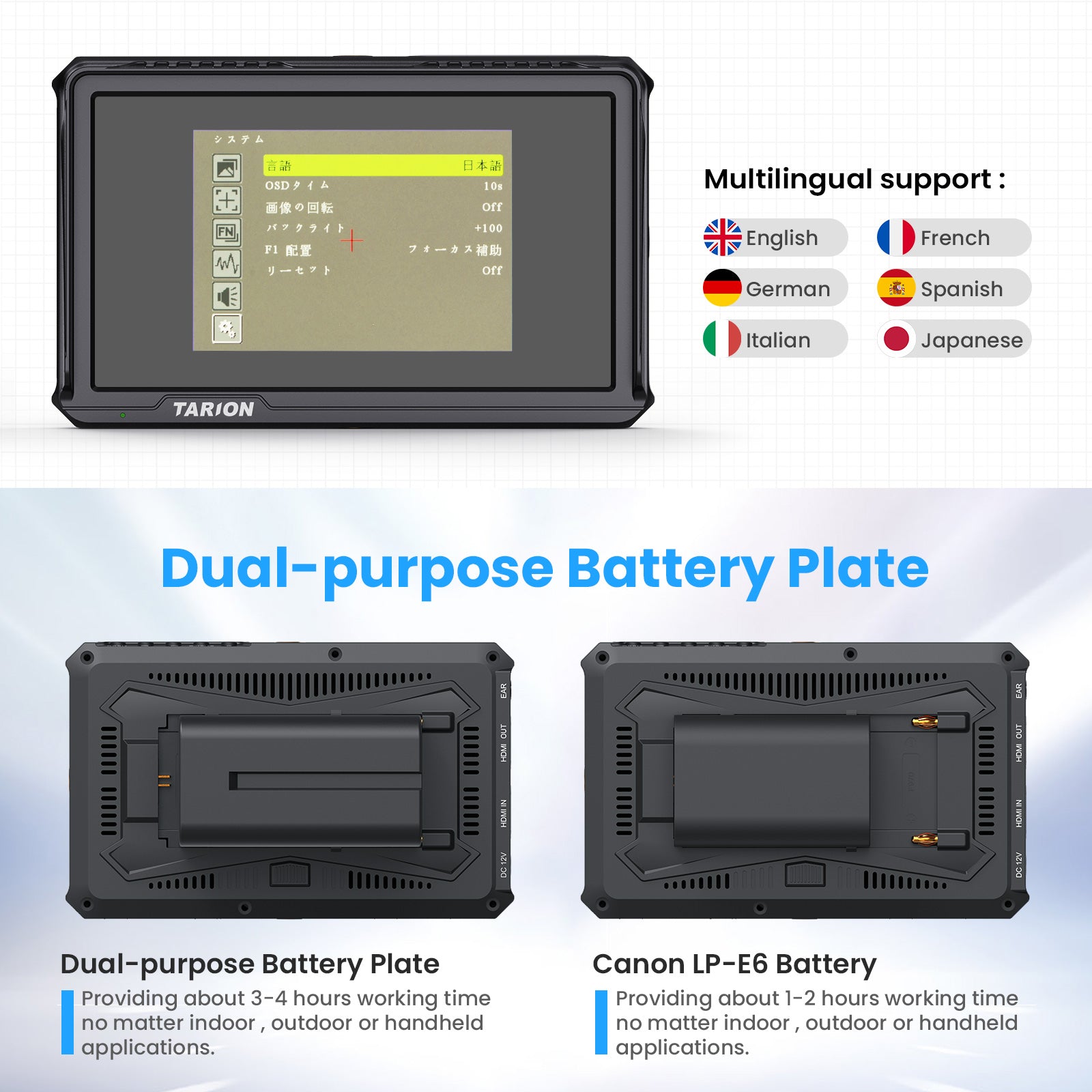 TARION X5 Camera Monitor 5.5-inch