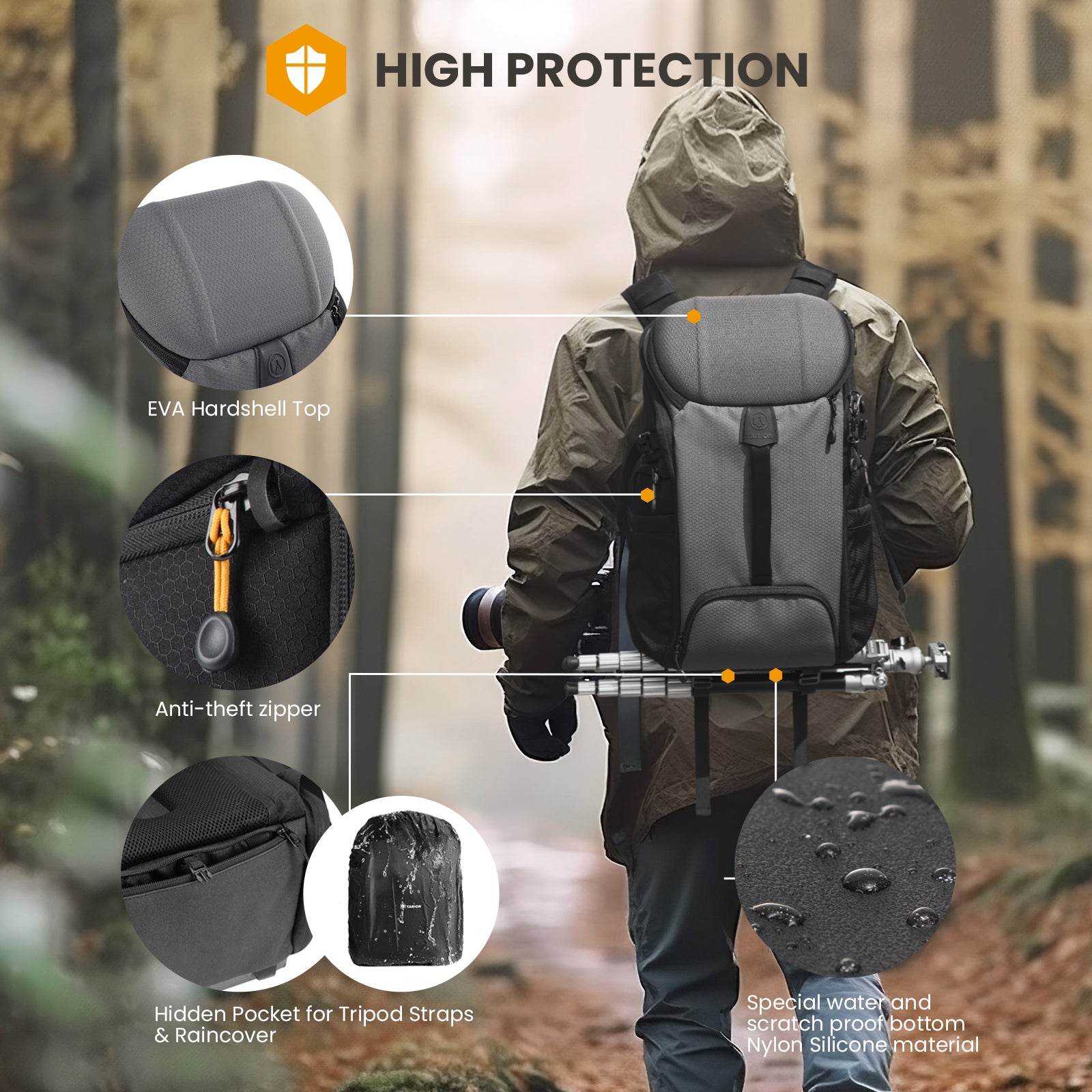 Mochila para cámara HX-L Run & Gun | Serie hexagonal 