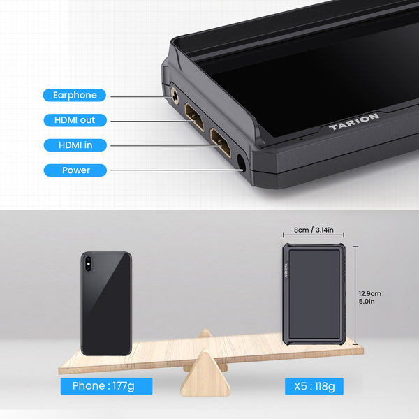 Moniteur de caméra TARION X5 5,5 pouces