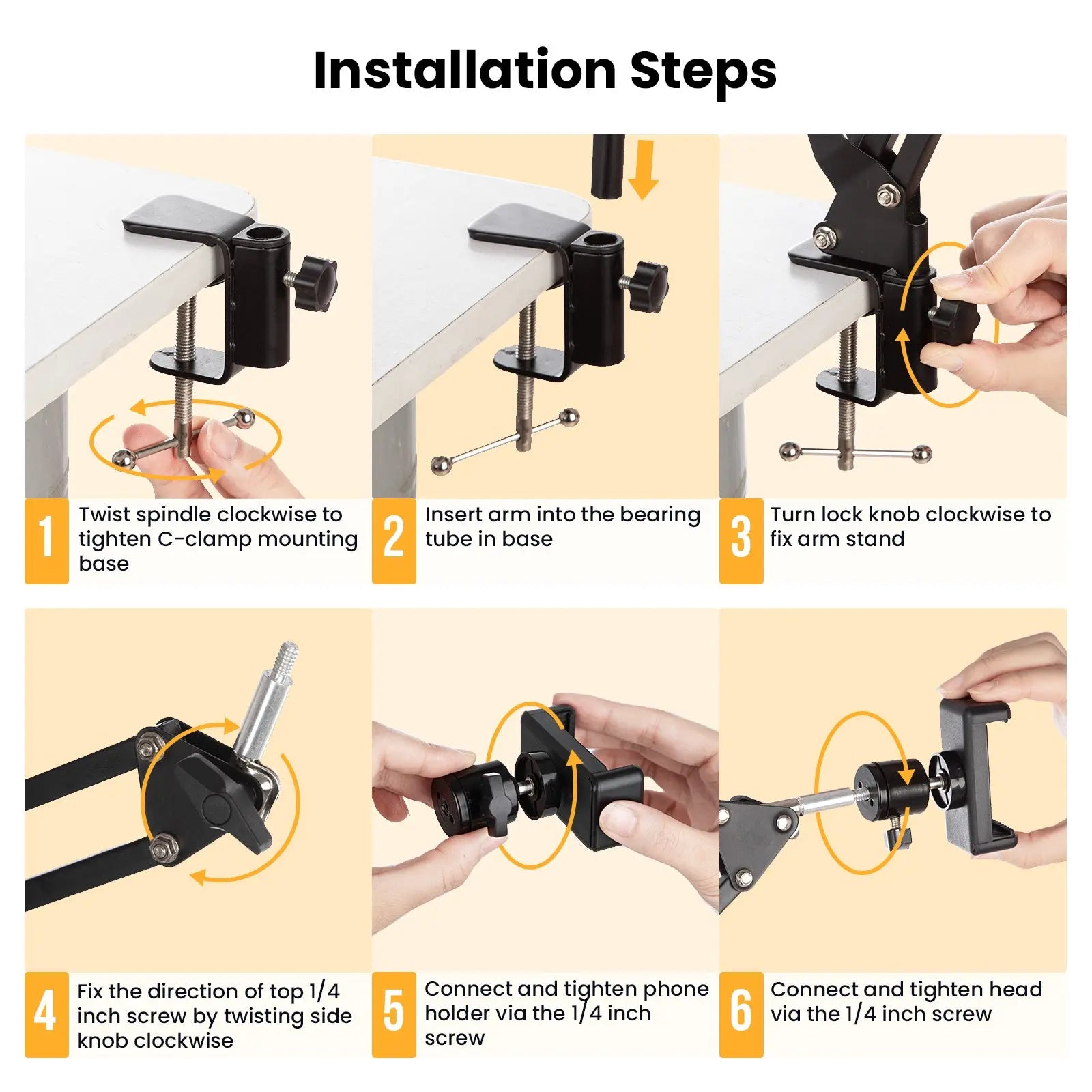 Overhead Tripod Mount Articulating Arm TARION