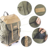 TARION M-02 Canvas Camera Backpack in Green